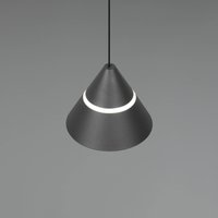 Trio Lighting Suspension LED Romeo, Ø 14 cm, noir, métal, CCT