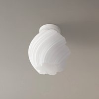 Lindby taklampa Nuvia, höjd 32 cm, vit, 3D-tryck