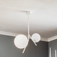 ALDEX Suspension Dione, à 2 lampes, blanc