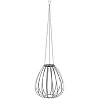 Markslöjd Ovia LED solar pendant light, Ø 42 cm, black, IP44, dimmable.
