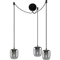 UMAGE Acorn suspension à 3 lampes gris fumée acier