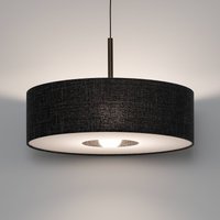 Nowodvorski Lighting Hänglampa Amarela L, svart melange, textil, E27