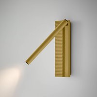 Bover LED-vägglampa Arid A/03 sandgul, aluminium, 2 700 K