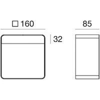 Linea Light Lampe à poser LED rechargeable Dama, blanc, aluminium, ABS