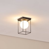 SIGMA Taklampa Aroma, 1 lampa, svart/vit/guld, stål