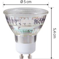 Arcchio LED bulb GU10 2.5W 2700K 450lm glass set of 5
