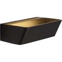 Mantra Iluminación Altea LED-vägglampa, bredd 16 cm, svart, upp/ner, aluminium