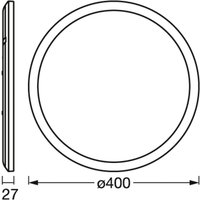 Plafonnier LED OSRAM ORBIS ULTRA SLIM, blanc, Ø 40 cm, à intensité variable