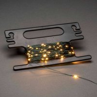 Konstsmide Christmas Ljusslinga droppar grön med upprullare 300 lampor