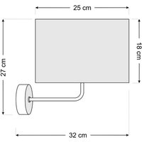 Maco Design Applique murale Susan, blanc/beige/doré