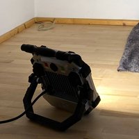 Ledino Projecteur de chantier LED Allach, intensité variable, 2 prises de courant