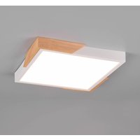 Reality Leuchten LED-taklampa Meta, 31,5x31,5cm, 3 000 K, vit