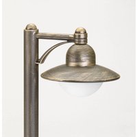 Albert Leuchten Carla path light with bracket, brown/brass