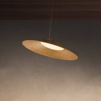 kdln suspension LED Kate, dorée, 2 700 K, Ø 90 cm