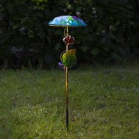 STAR TRADING Salona LED solar lamp, blue/green