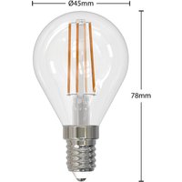 Arcchio LED-filamentlampa E14 4W 2700K droppar 3-pack