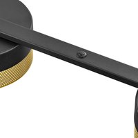 HELL LED-hänglampa Mesh 4 lampor dimmer, svart/guld