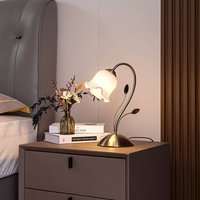 Lindby Table lamp Matea with a floral design