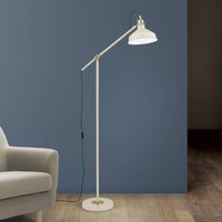 ORION Schiller floor lamp, khaki, metal, 153 cm high, adjustable