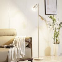 Lindby golvlampa Ovelia, beige, metall, E27