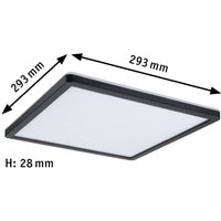 Paulmann Atria Shine Panel on/off black 840 29x29