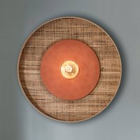 MARKET SET Portinatx wall light, terracotta, Ø50cm