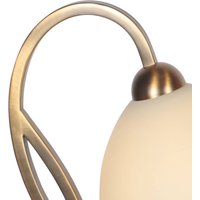 Steinhauer Anthea table lamp, bronze, cream, metal, glass, E27
