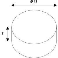 SLV Réflecteur LED QPAR111, 3.000 K, GU10, 12 W, intensité variable