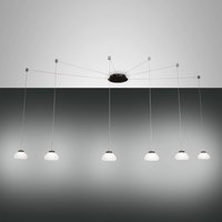Fabas Luce Arabella hanging lamp decentralised 6-bulb white