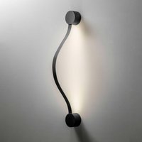 OLEV LED-vägglampa Segmento, svart, metall, 85 cm, 2 700 K