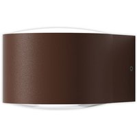 LOOM DESIGN Frey LED-vägglampa IP65 1x6W corten