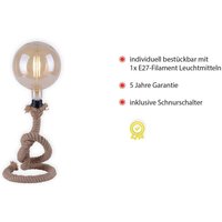 Rope bordlampe af tykt tov