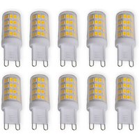 Lindby LED-Stiftlampe, 10er-Set, G9, 3 W, klar, 3.000 K