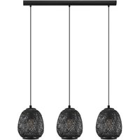 EGLO Dembleby hanging light, 3-bulb, black