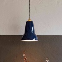 Anglepoise Original 1227 Brass Midi Pendant Light, blue