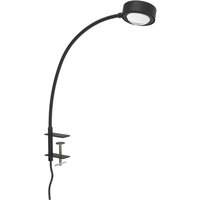 LIGHTME Tischleuchte Powerlens Flex, Schraube, schwarz