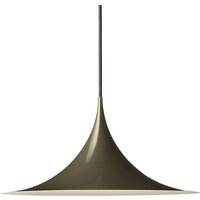 GUBI Semi pendellampa, Ø 30 cm, blank kakaobrun