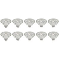 Prios GU5.3 LED bulb 4.9W 500lm 36° clear 840 set of 10