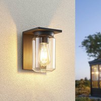 Lucande utomhusvägglampa Semka, antracit, aluminium, glas, 20cm