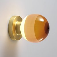 MARSET LED-vägglampa Dipping Light A2, kräm/mässing