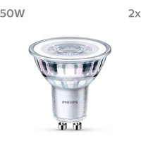 Philips Ampoule LED GU10 4,6W 390lm 840 claire 36° 2pcs