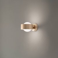 Euluna Vägglampa Mado, opalglas/mässing, 1 lampa