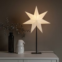 Konstsmide Christmas Paper star light, 7-pointed, white height 65 cm