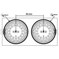 The Light Group SLC DL04 Square X2 LED recessed light 2,700K white