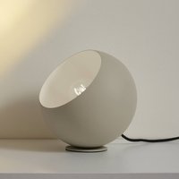 Lindby Solomia table lamp, beige, iron, Ø 20 cm
