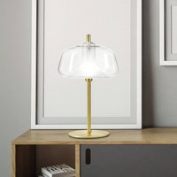 miloox by Sforzin X-Ray table lamp, 12 cm high lampshade, clear