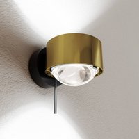 Top Light Puk! 80 Wall LED spot clear lenses brass/black