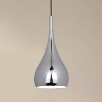 Näve Retro - chrome-coloured metal hanging light