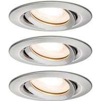Paulmann Nova LED recessed spotlight, dimmable, IP65, iron
