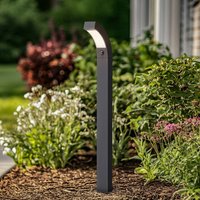 Lucande LED-väglampa Lennik, sensor, 100 cm, antracit